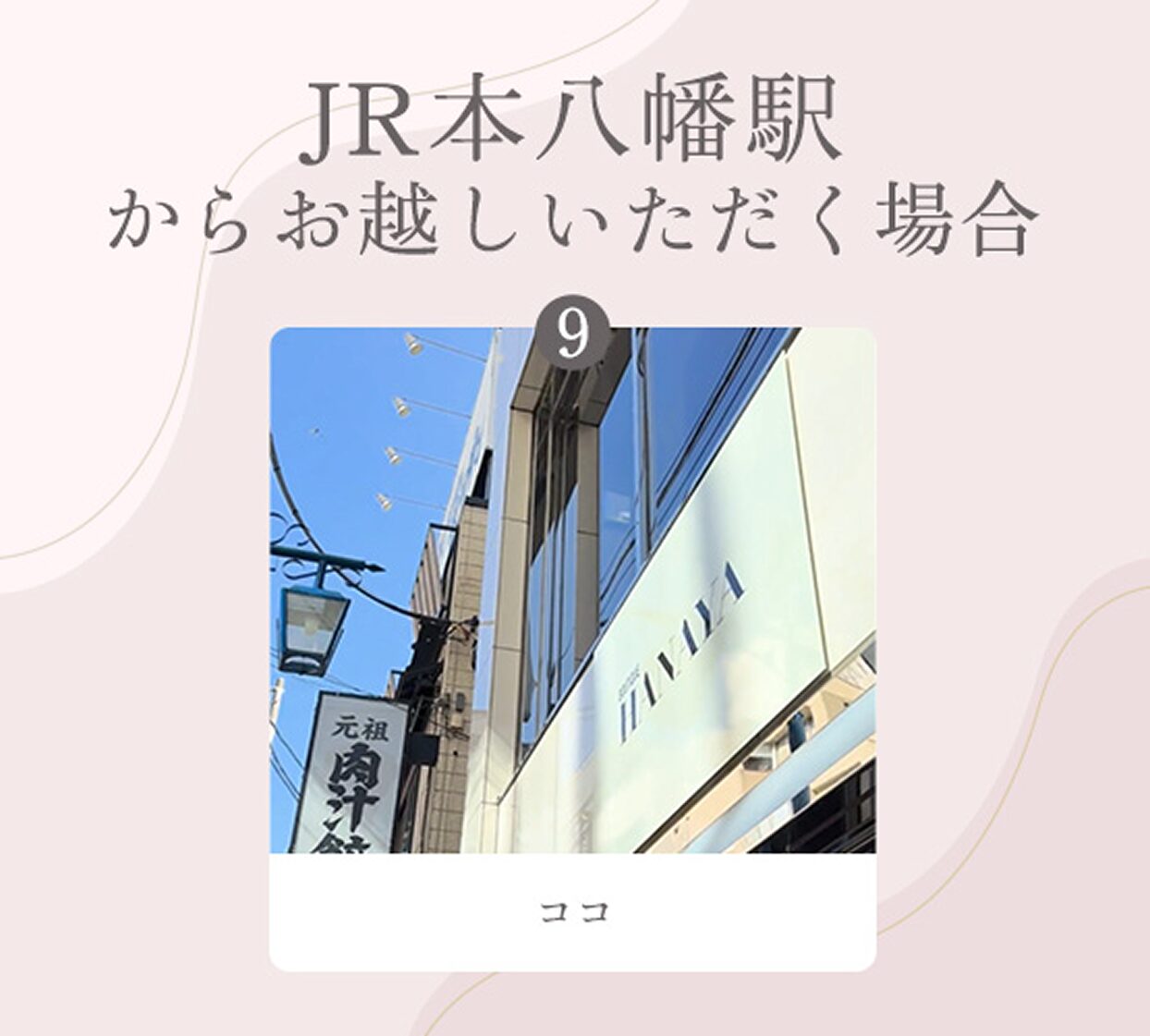 お店までの道順